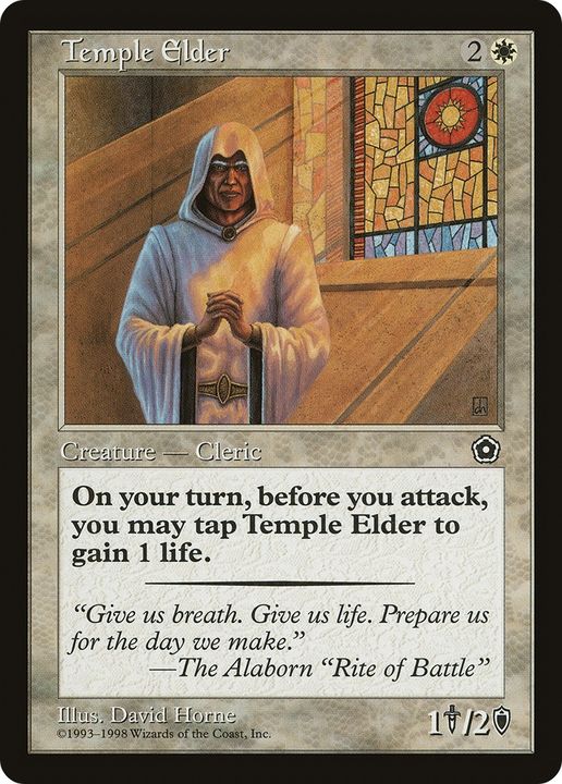 Temple Elder in the group Magic the Gathering / Types / Colors / White at Proxyprinters.com (80261)