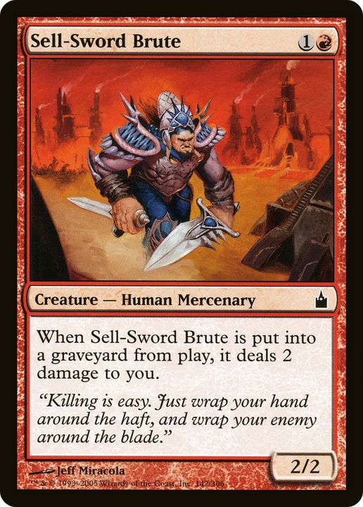 Sell-Sword Brute in the group Magic the Gathering / Types / Colors / Red at Proxyprinters.com (80268)