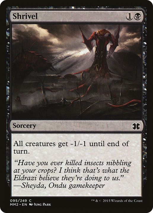 Shrivel in the group Magic the Gathering / Types / Colors / Black at Proxyprinters.com (80276)