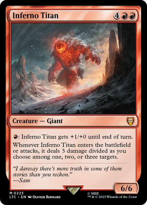 Inferno Titan in the group Magic the Gathering / Sets / Tales of Middle-earth Commander at Proxyprinters.com (80294)