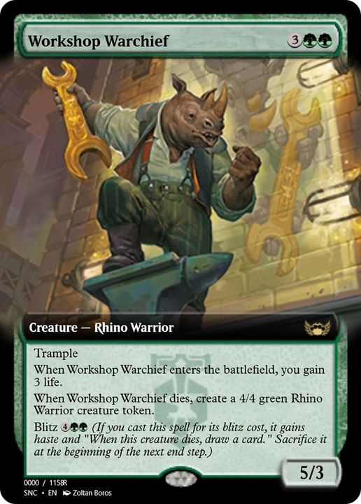 Workshop Warchief in the group Magic the Gathering / Types / Creatures / Warrior at Proxyprinters.com (803)