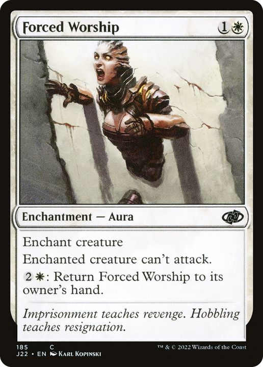 Forced Worship in the group Magic the Gathering / Sets / Jumpstart 2022 at Proxyprinters.com (80325)