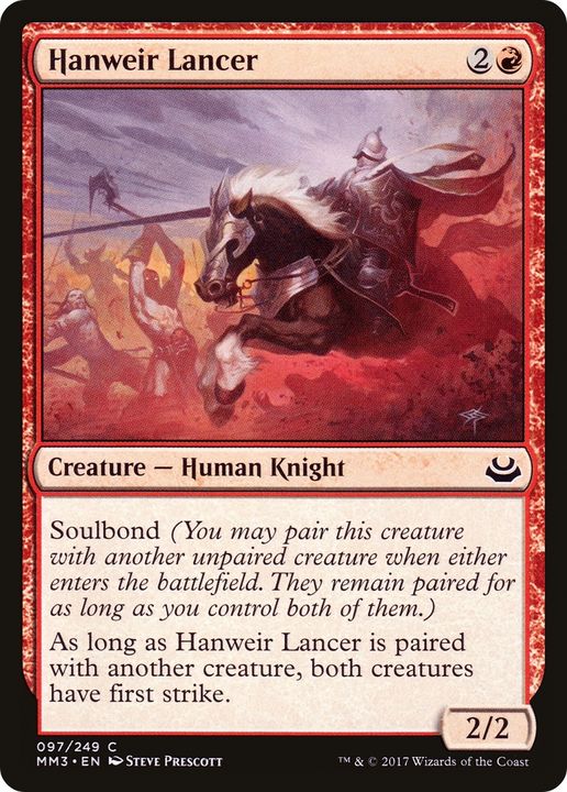 Hanweir Lancer in the group Magic the Gathering / Types / Colors / Red at Proxyprinters.com (80357)