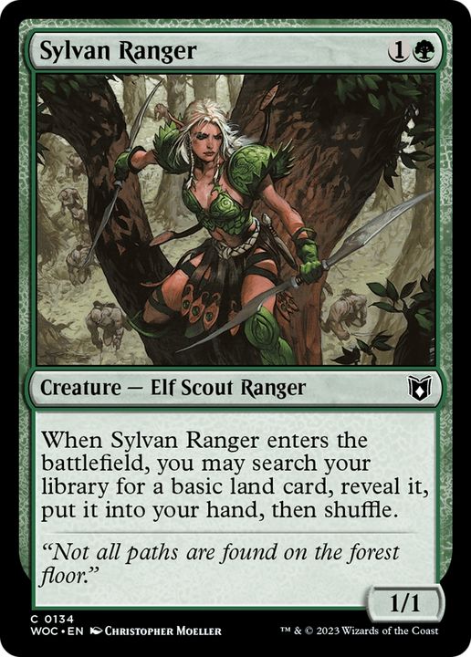 Sylvan Ranger in the group Magic the Gathering / Sets / Wilds of Eldraine Commander Tokens at Proxyprinters.com (80396)