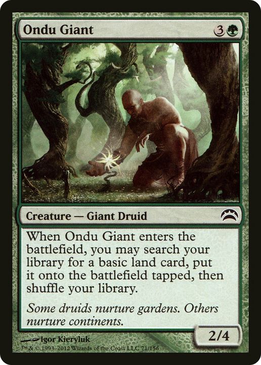 Ondu Giant in the group Magic the Gathering / Types / Colors / Green at Proxyprinters.com (80426)