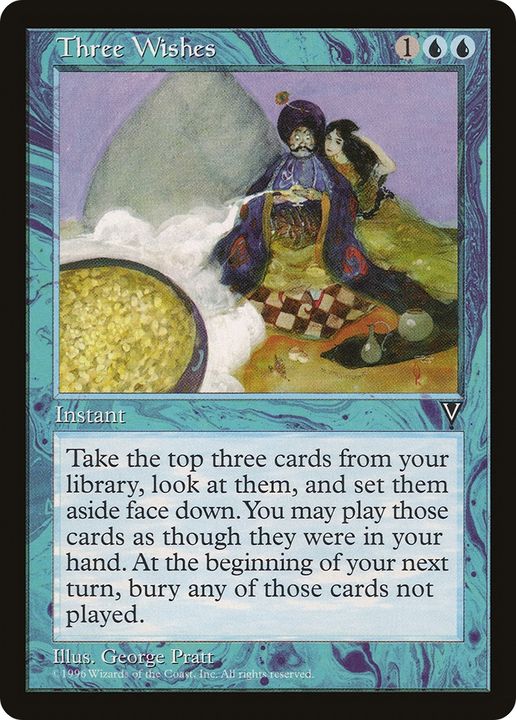 Three Wishes in the group Magic the Gathering / Types / Colors / Blue at Proxyprinters.com (80432)