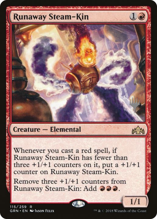 Runaway Steam-Kin in the group Magic the Gathering / Types / Colors / Red at Proxyprinters.com (80491)