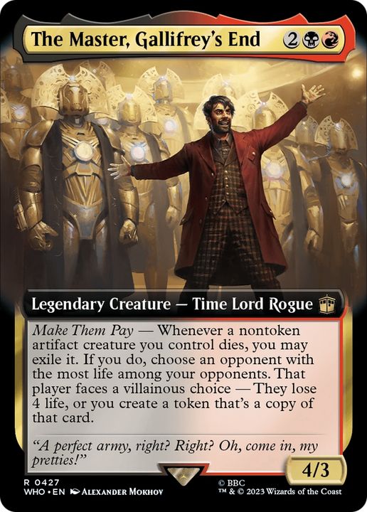 The Master, Gallifrey's End in the group Magic the Gathering / Sets / Doctor Who at Proxyprinters.com (80496)