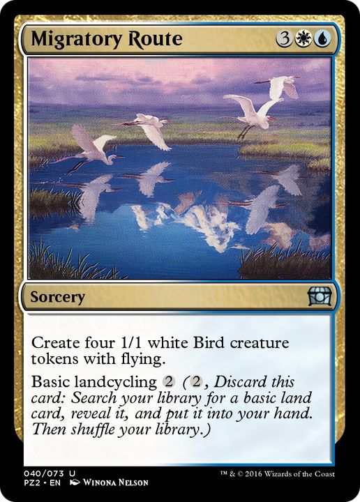 Migratory Route in the group Magic the Gathering / Types / Colors / Multicolors / U, W at Proxyprinters.com (80502)