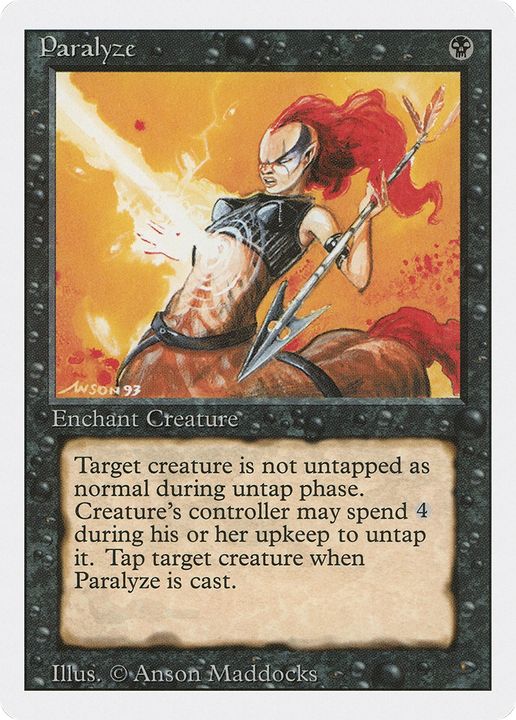 Paralyze in the group Magic the Gathering / Types / Colors / Black at Proxyprinters.com (80507)