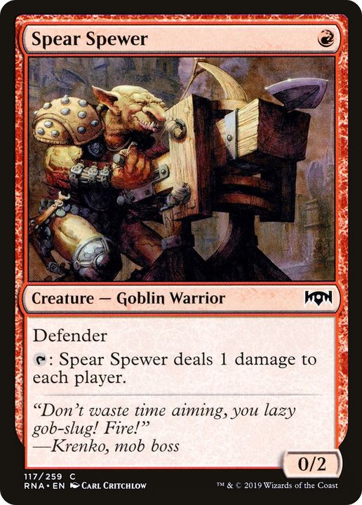 Spear Spewer in the group Magic the Gathering / Types / Creatures / Warrior at Proxyprinters.com (80511)