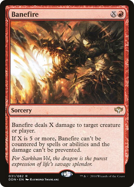 Banefire in the group Magic the Gathering / Types / Colors / Red at Proxyprinters.com (80541)