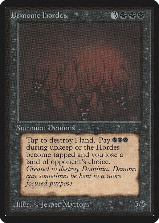 Demonic Hordes in the group Magic the Gathering / Types / Colors / Black at Proxyprinters.com (80567)