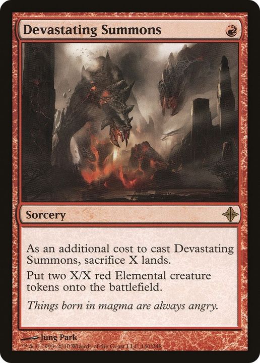 Devastating Summons in the group Magic the Gathering / Types / Colors / Red at Proxyprinters.com (8057)