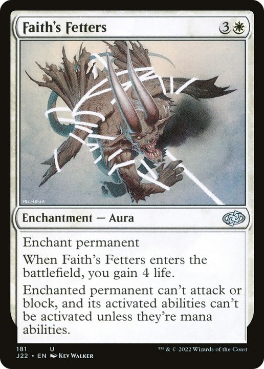 Faith's Fetters in the group Magic the Gathering / Types / Colors / White at Proxyprinters.com (80571)