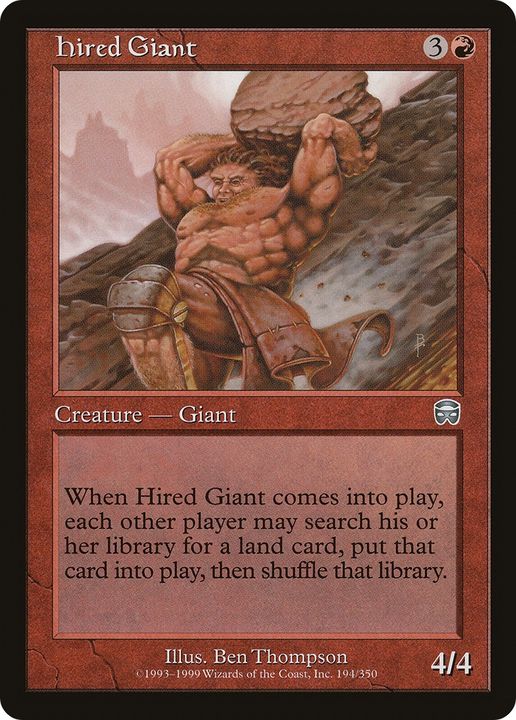 Hired Giant in the group Magic the Gathering / Types / Colors / Red at Proxyprinters.com (80601)