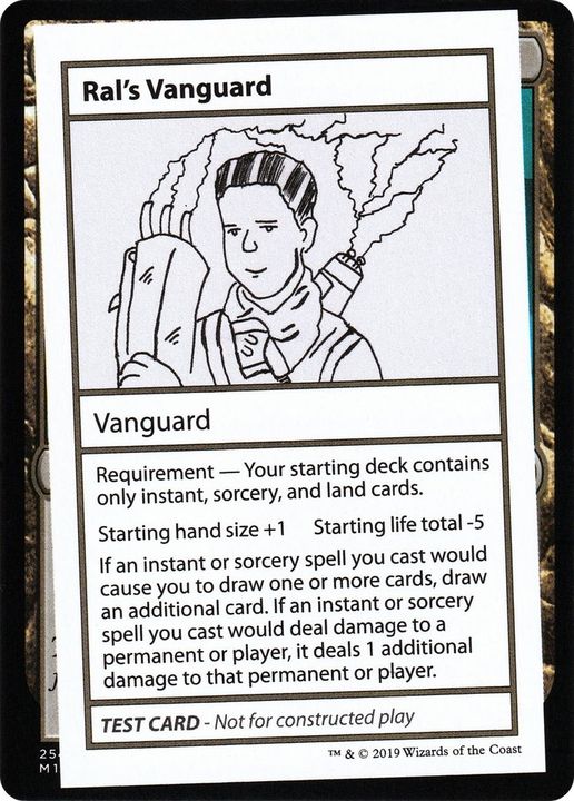 Ral's Vanguard in the group Magic the Gathering / Types / Colors / Colorless at Proxyprinters.com (8061)