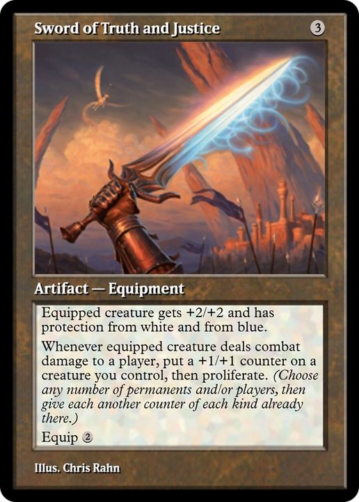 Sword of Truth and Justice in the group Magic the Gathering / Types / Artifacts / Artifact at Proxyprinters.com (80617)