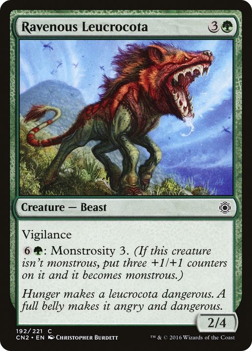 Ravenous Leucrocota in the group Magic the Gathering / Sets / Conspiracy: Take the Crown at Proxyprinters.com (80652)