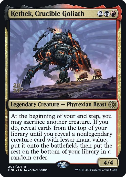 Kethek, Crucible Goliath in the group Magic the Gathering / Sets / Phyrexia: All Will Be One Promos at Proxyprinters.com (80737)