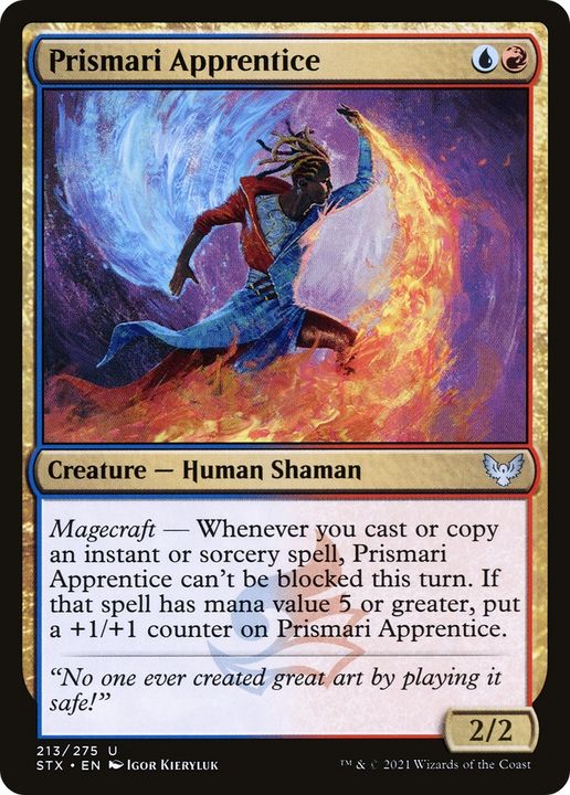 Prismari Apprentice in the group Magic the Gathering / Types / Colors / Multicolors / R, U at Proxyprinters.com (80758)