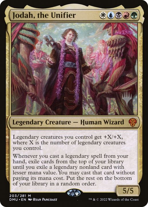 Jodah, the Unifier in the group Magic the Gathering / Types / Colors / Multicolors / B, G, R, U, W at Proxyprinters.com (80762)