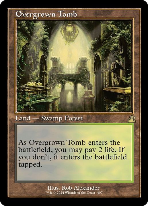 Overgrown Tomb in the group Magic the Gathering / Sets / Ravnica: City of Guilds Promos at Proxyprinters.com (8083)