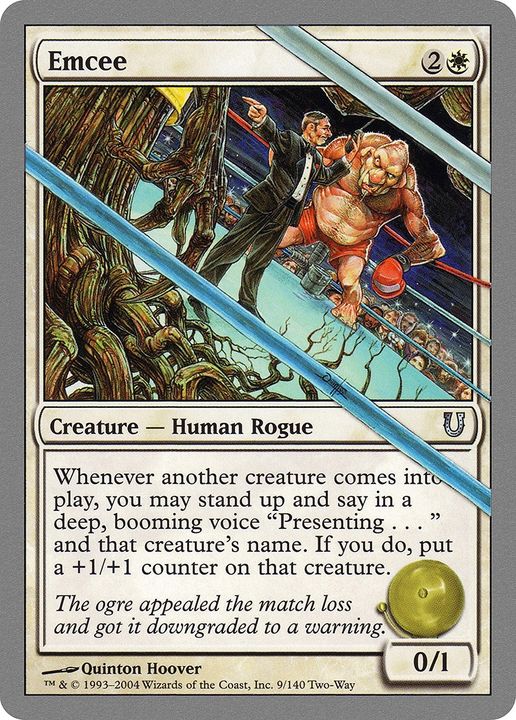 Emcee in the group Magic the Gathering / Types / Colors / White at Proxyprinters.com (80868)