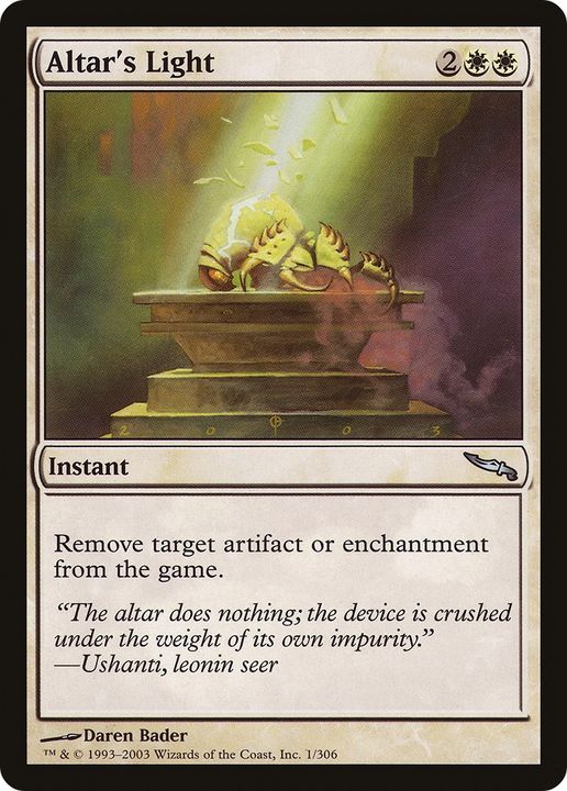 Altar's Light in the group Magic the Gathering / Types / Colors / White at Proxyprinters.com (80882)