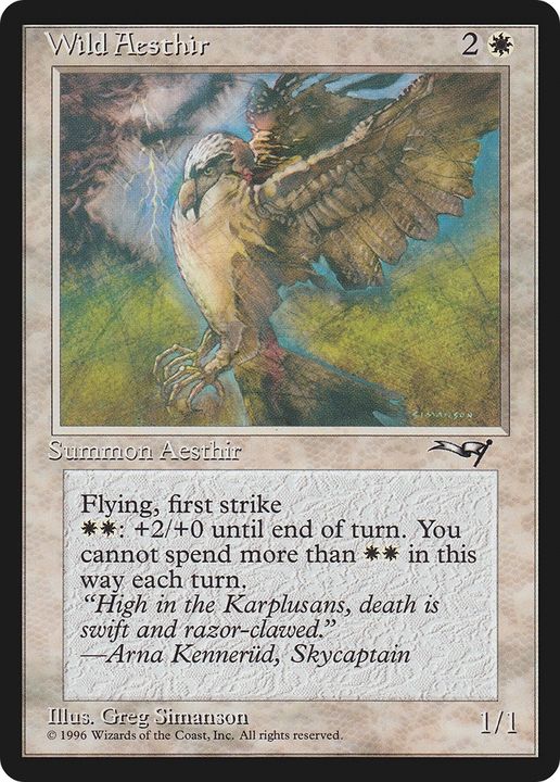 Wild Aesthir in the group Magic the Gathering / Types / Colors / White at Proxyprinters.com (80892)