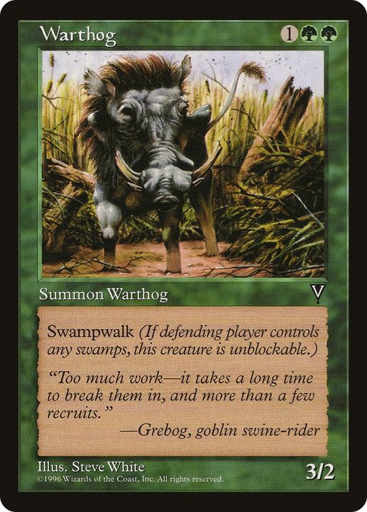 Warthog in the group Magic the Gathering / Types / Colors / Green at Proxyprinters.com (80924)