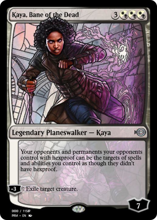 Kaya, Bane of the Dead in the group Magic the Gathering / Types / Colors / Multicolors / B, W at Proxyprinters.com (80927)