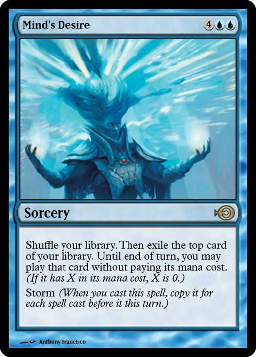 Mind's Desire in the group Magic the Gathering / Types / Colors / Blue at Proxyprinters.com (80975)