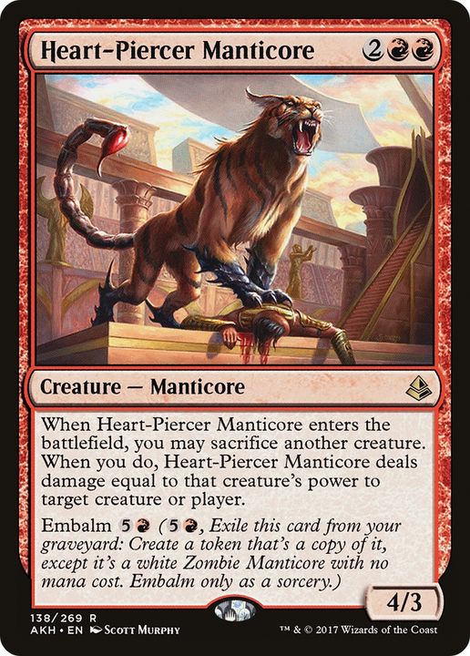 Heart-Piercer Manticore in the group Magic the Gathering / Types / Colors / Red at Proxyprinters.com (81025)