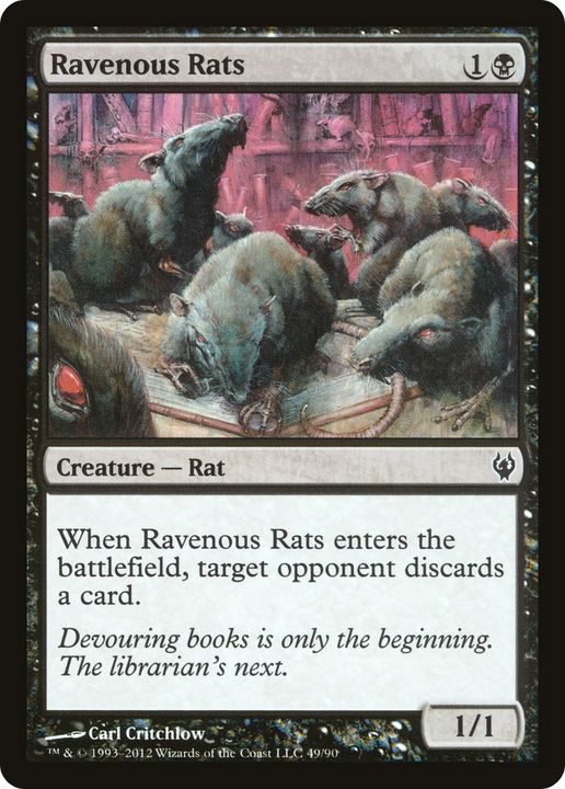 Ravenous Rats in the group Magic the Gathering / Types / Colors / Black at Proxyprinters.com (81044)