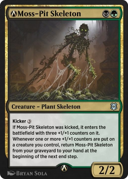 A-Moss-Pit Skeleton in the group Magic the Gathering / Types / Colors / Multicolors / B, G at Proxyprinters.com (81052)