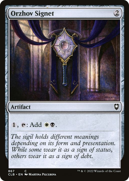 Orzhov Signet in the group Magic the Gathering / Types / Artifacts / Artifact at Proxyprinters.com (81148)