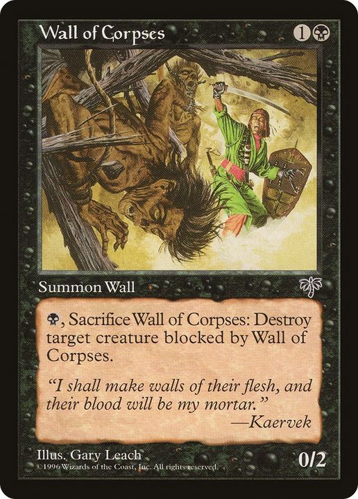 Wall of Corpses in the group Magic the Gathering / Types / Colors / Black at Proxyprinters.com (81223)