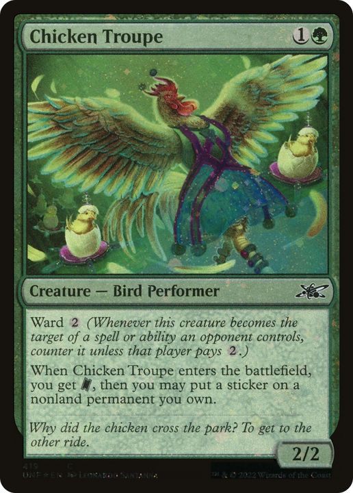 Chicken Troupe in the group Magic the Gathering / Types / Colors / Green at Proxyprinters.com (81228)