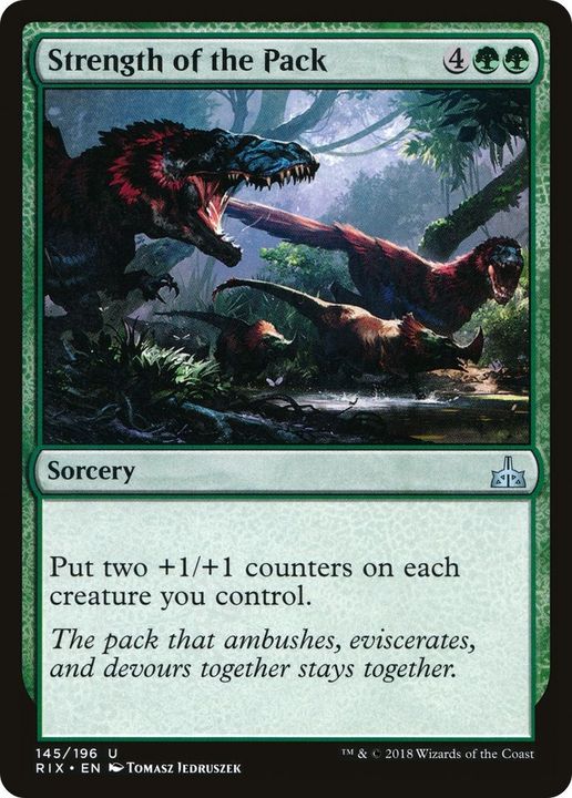 Strength of the Pack in the group Magic the Gathering / Types / Colors / Green at Proxyprinters.com (8123)