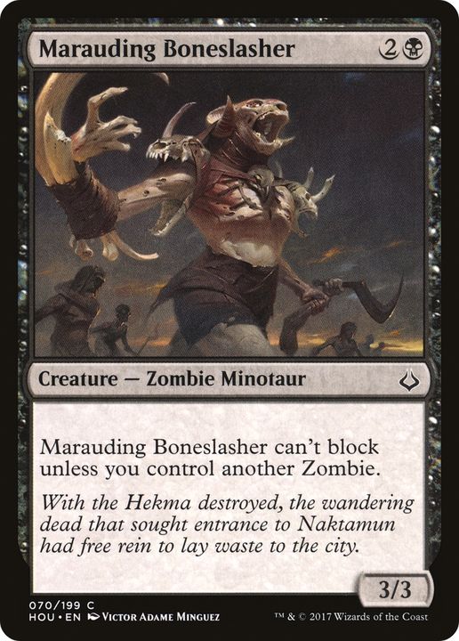 Marauding Boneslasher in the group Magic the Gathering / Types / Colors / Black at Proxyprinters.com (81249)