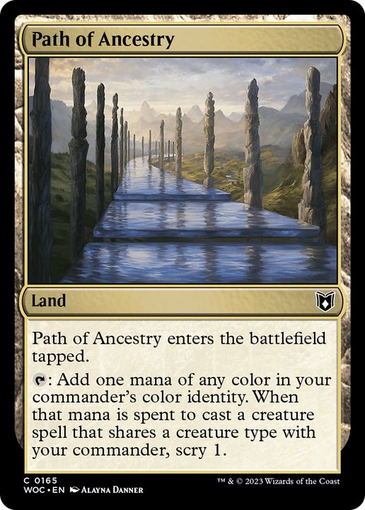 Path of Ancestry in the group Magic the Gathering / Sets / Wilds of Eldraine Commander Tokens at Proxyprinters.com (81271)