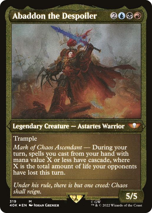 Abaddon the Despoiler in the group Magic the Gathering / Types / Colors / Multicolors / B, R, U at Proxyprinters.com (81338)