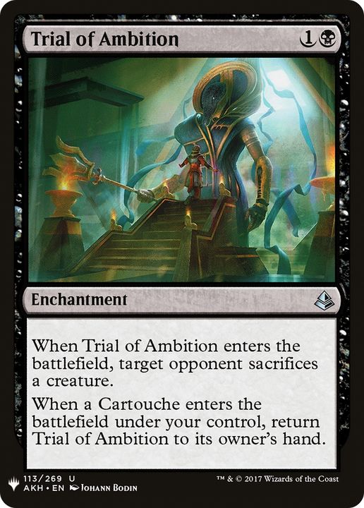 Trial of Ambition in the group Magic the Gathering / Types / Enchantment / Enchantment at Proxyprinters.com (81362)