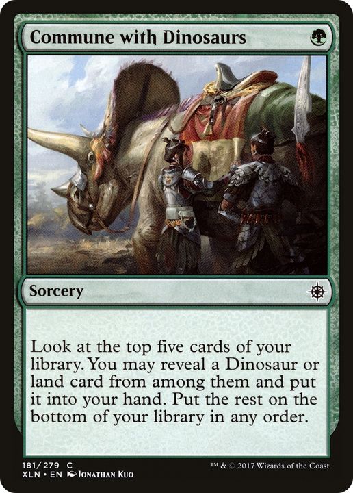 Commune with Dinosaurs in the group Magic the Gathering / Sets / Ixalan at Proxyprinters.com (81380)