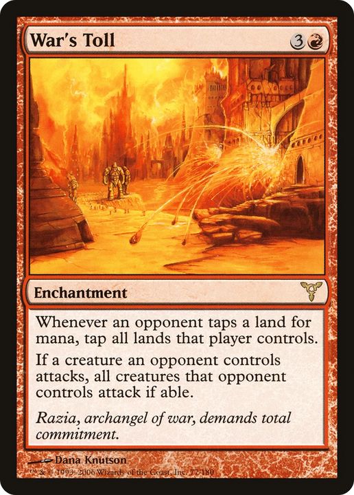 War's Toll in the group Magic the Gathering / Types / Enchantment / Enchantment at Proxyprinters.com (81417)