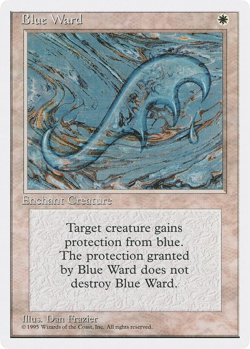 Blue Ward in the group Magic the Gathering / Sets / Fourth Edition at Proxyprinters.com (81421)