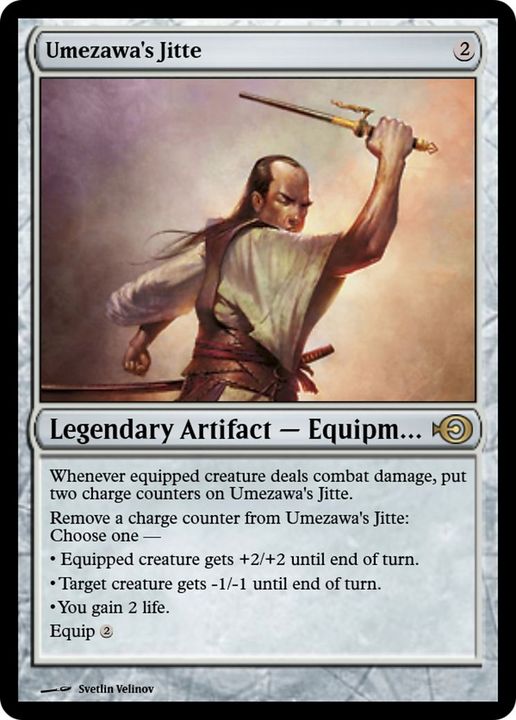 Umezawa's Jitte in the group Magic the Gathering / Types / Artifacts / Legendary Artifact at Proxyprinters.com (8143)