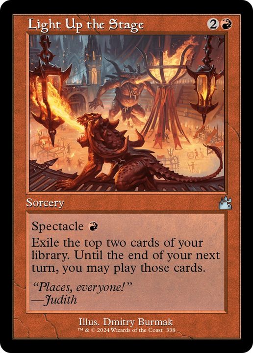 Light Up the Stage in the group Magic the Gathering / Types / Colors / Red at Proxyprinters.com (81437)