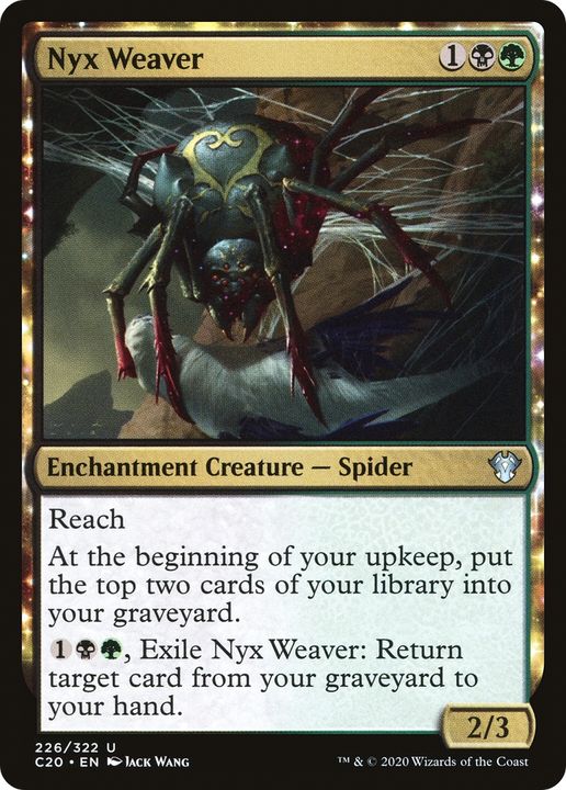 Nyx Weaver in the group Magic the Gathering / Types / Colors / Multicolors / B, G at Proxyprinters.com (81441)